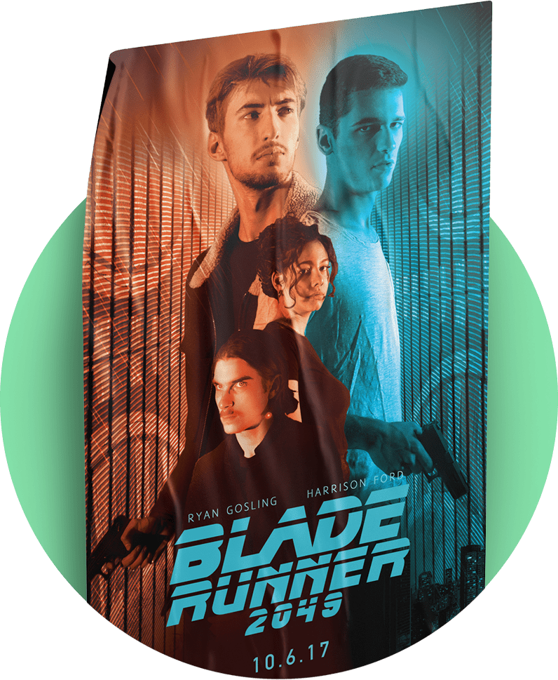 Affiche Blade Runner dans un rond