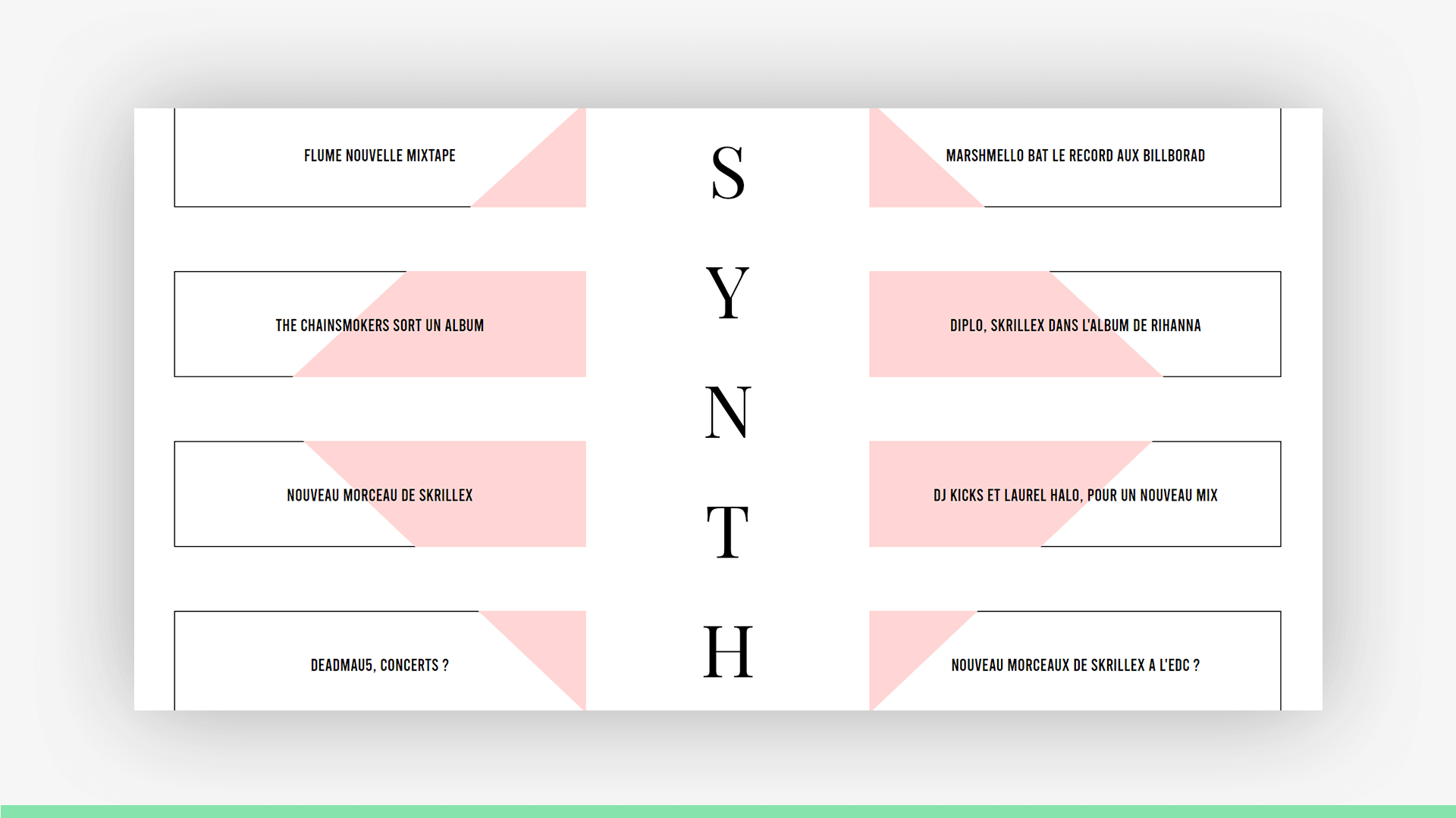 Seconde partie de la page Accueil